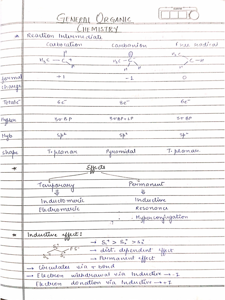GOC AND HYDROCARBONS SHORT NOTES MHTCET. | PDF
