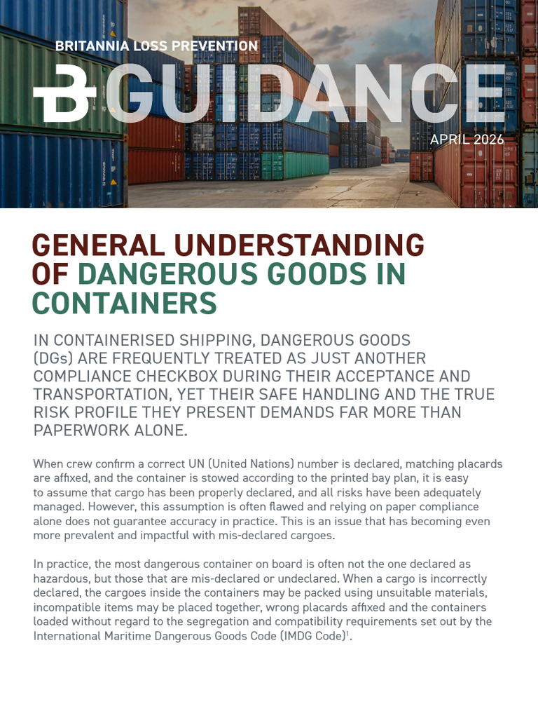 Dangerous Goods in Containers | PDF | Dangerous Goods | Hazards