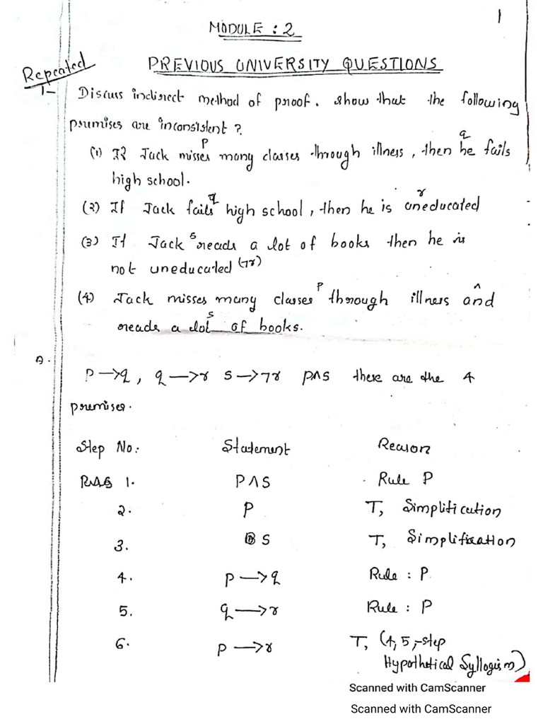 Previous Question -MODULE 1 | PDF
