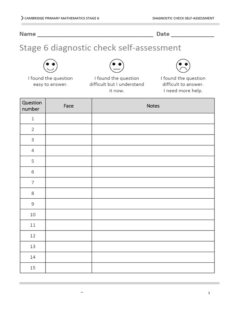 Prim Maths 6 2ed Tr Diagnostic Check Sa | PDF