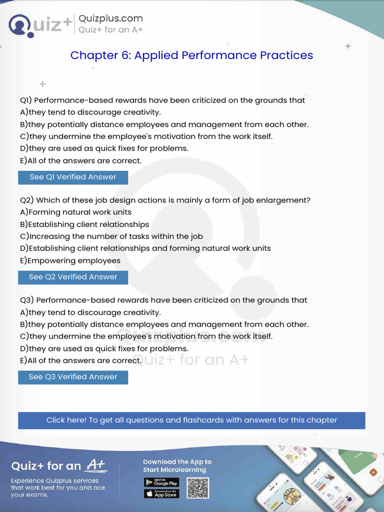 Performancebased Rewards Have Been Criticized on the Grounds That | PDF ...