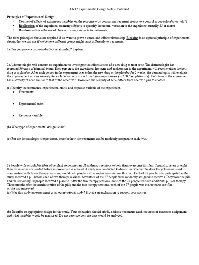 Day+8+Examples+Ch+12+Continued | PDF | Experiment | Scientific Method