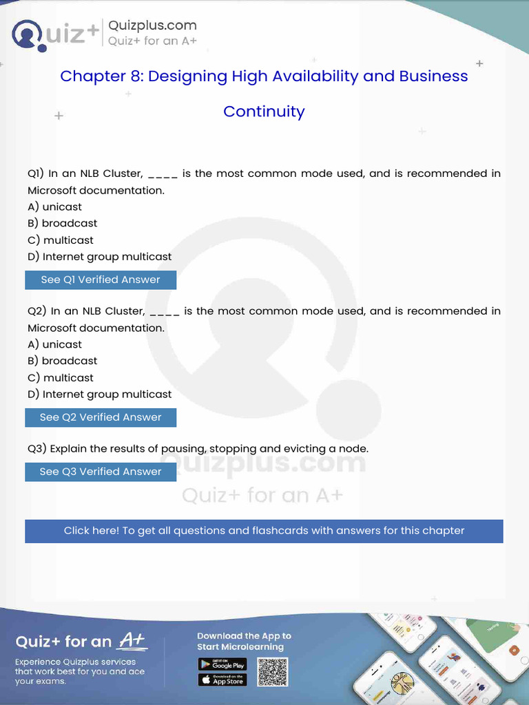 In An NLB Cluster Is The Most Common Mode Used and Is Recommended in ...