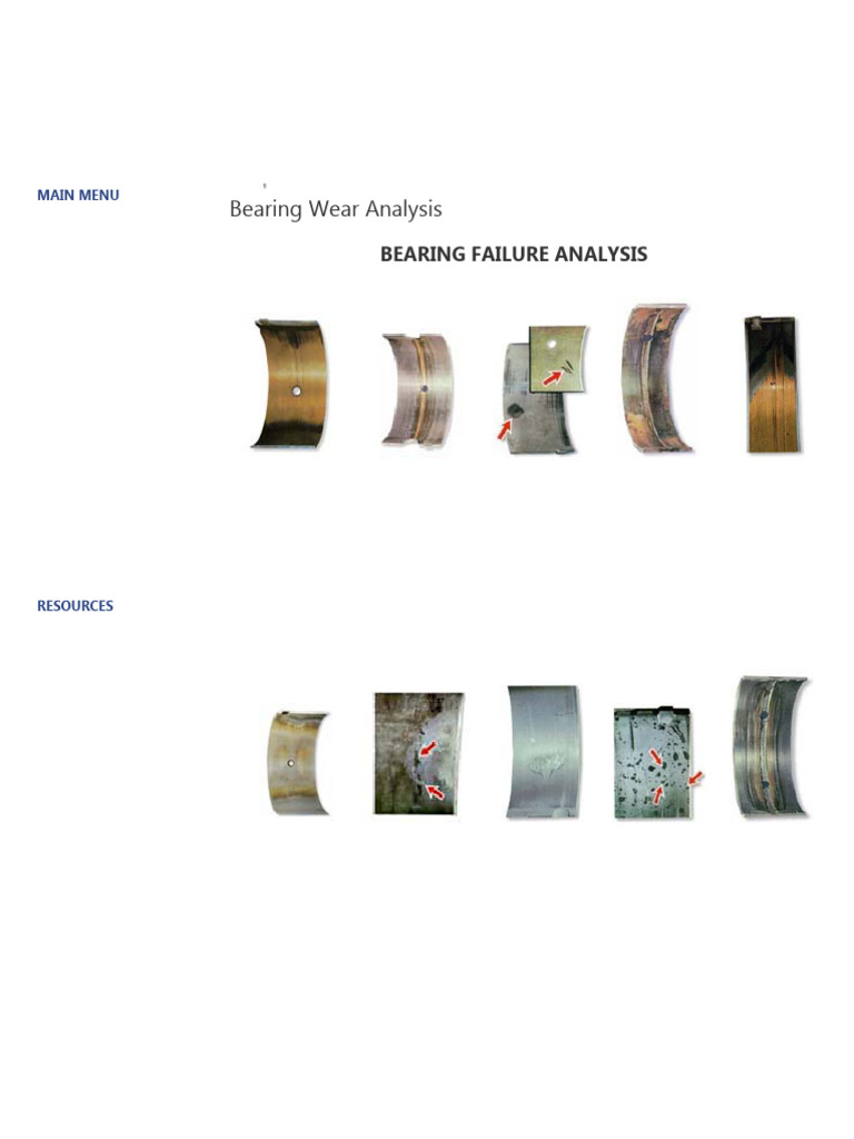 Bob the Oil Guy Bearing Analysis Chart | PDF | Wear | Bearing (Mechanical)