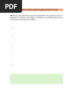 Guía PEP 8 para Python en Español | PDF | Python (lenguaje de ...