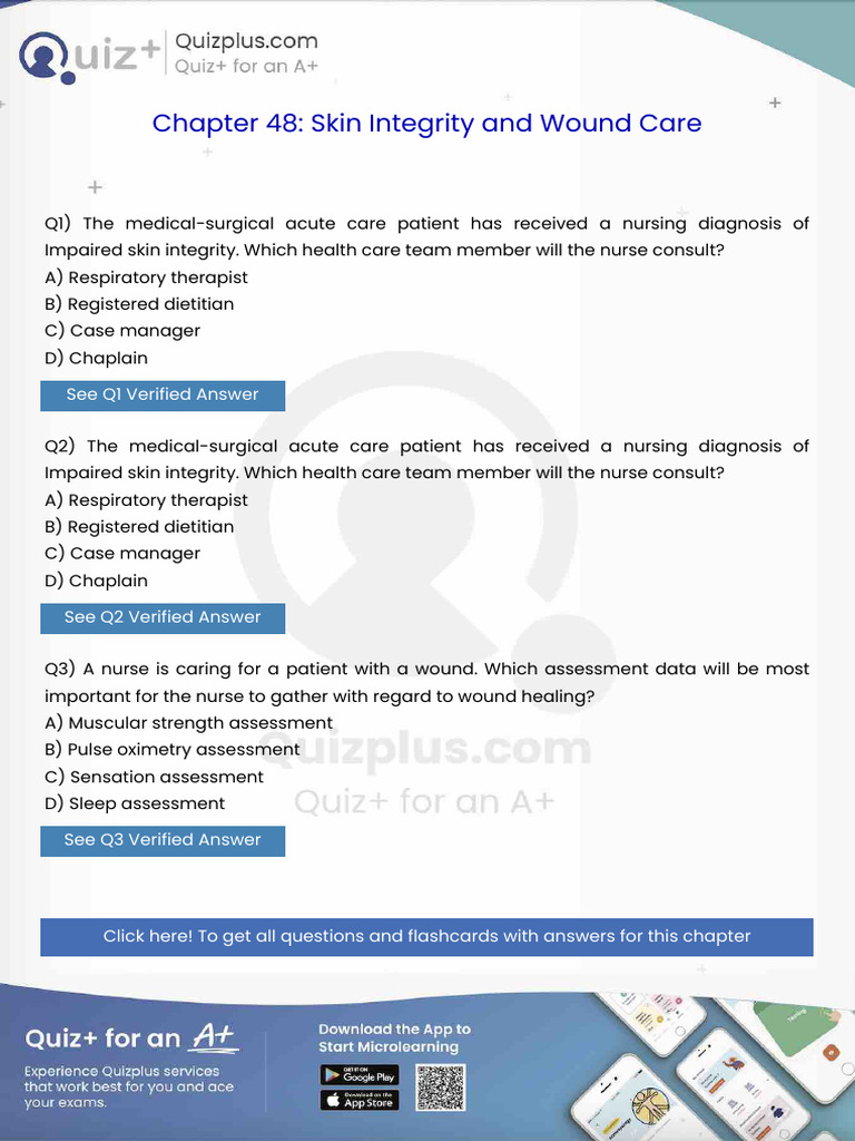 The Medicalsurgical Acute Care Patient Has Received a Nursing Diagnosis ...