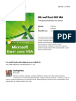 Microsoft Excel 2010 Vba