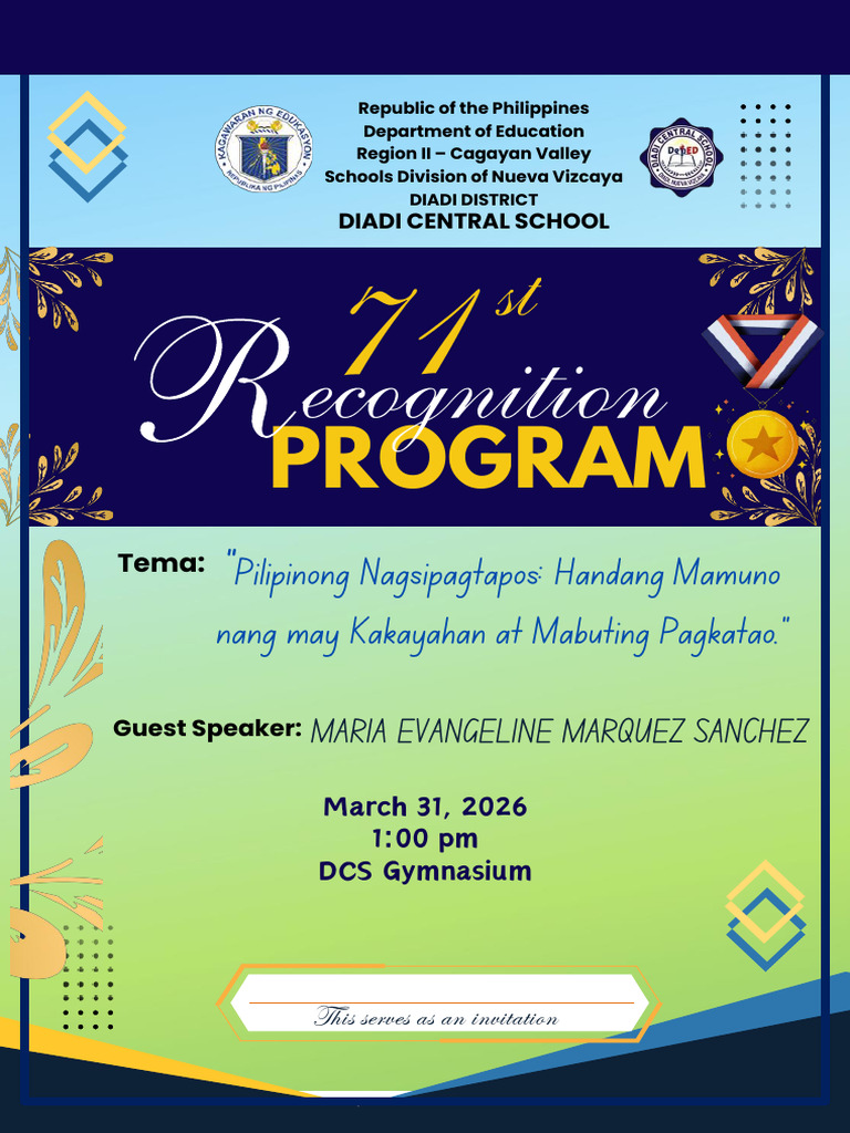 Recognition Program 2026 | PDF