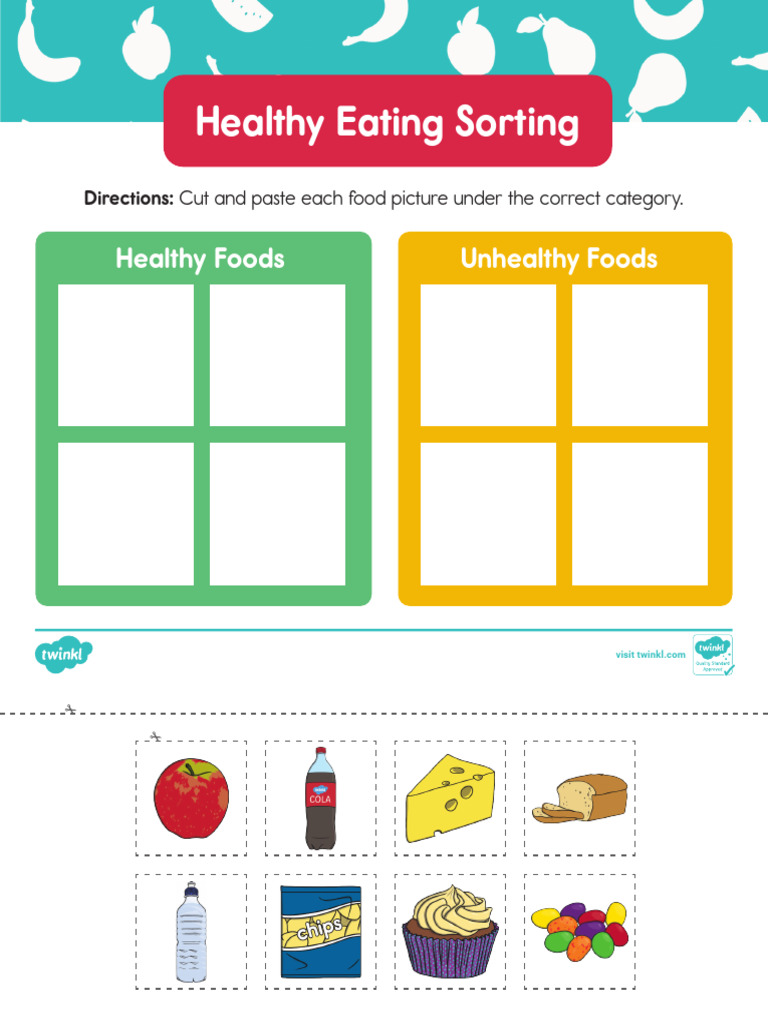 Color Healthy Eating Sorting | PDF