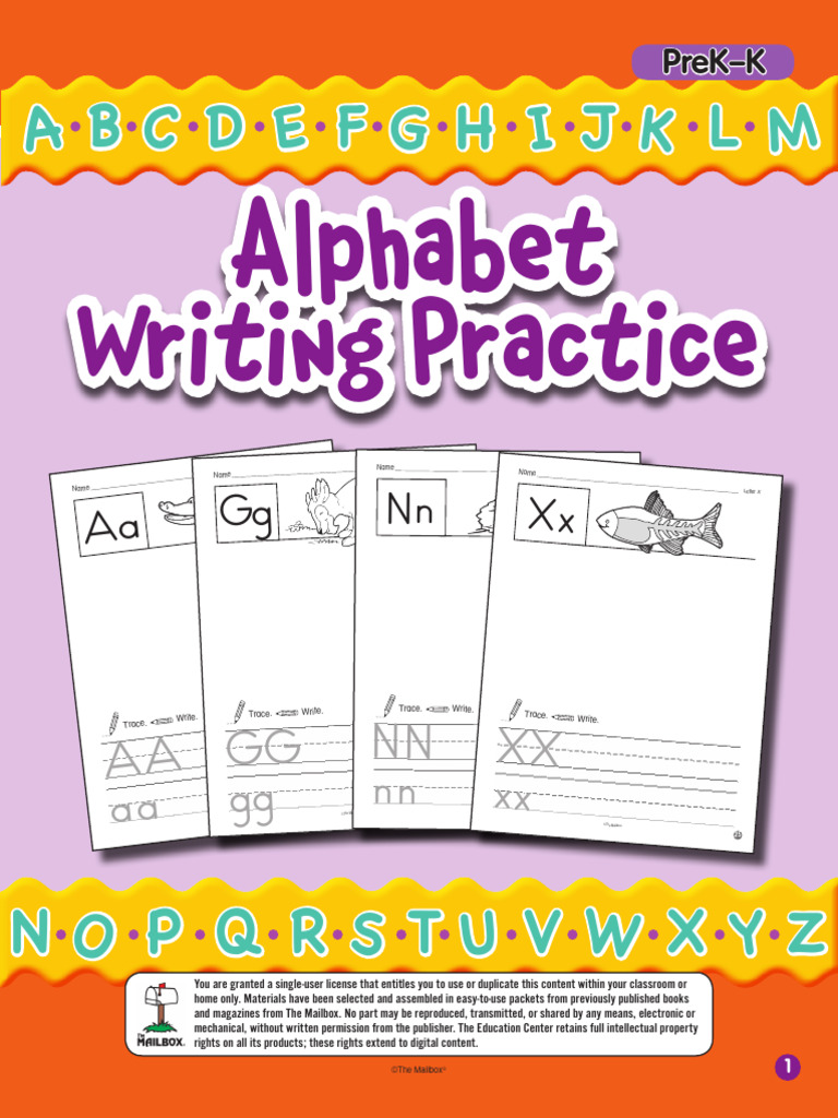 Alphabet Writing Practice-1 | PDF