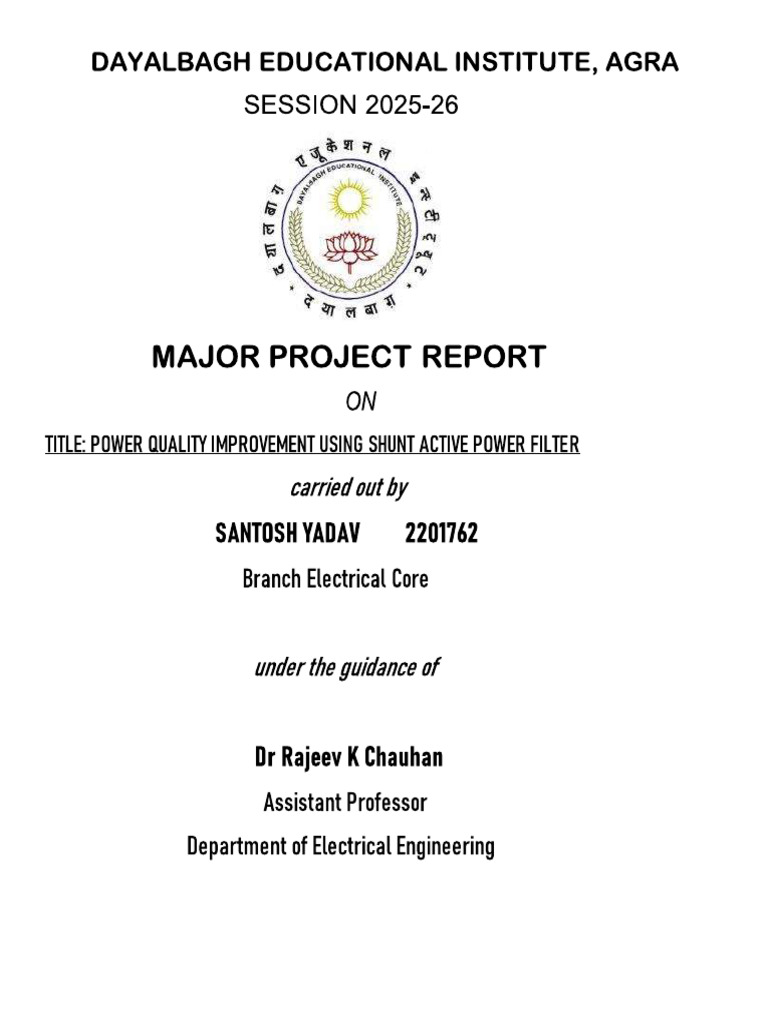 Major Project Final year | PDF