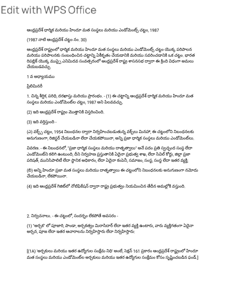 AP Endow Act i & II Chapters | PDF