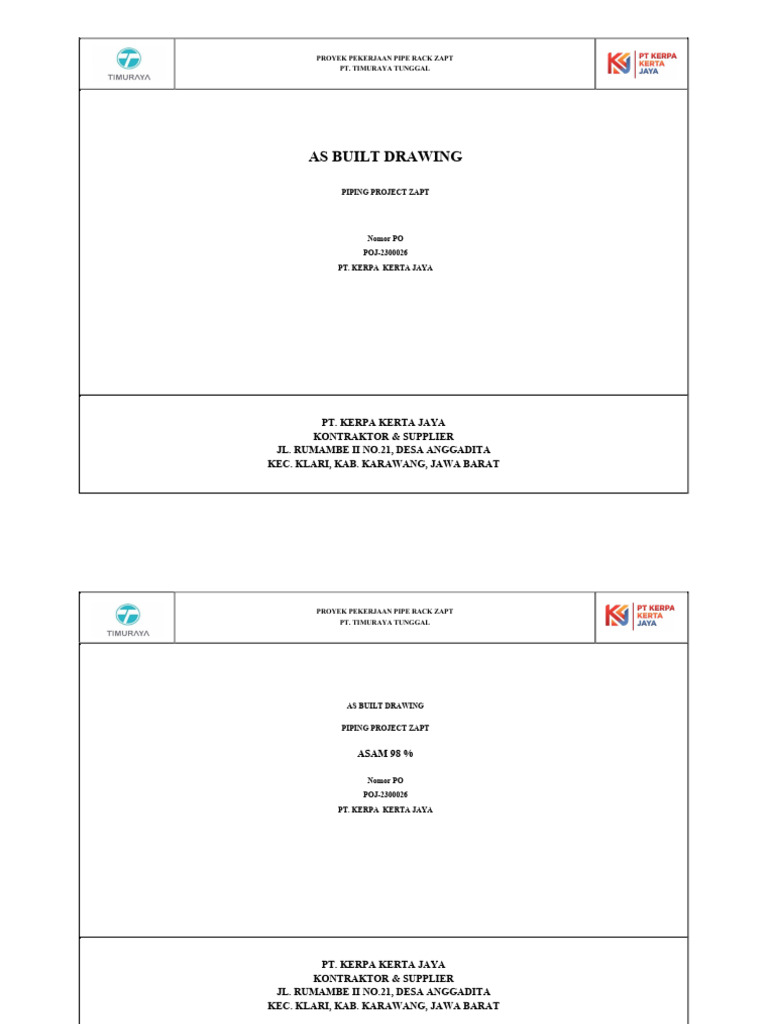 Cover as Built Drawing | PDF