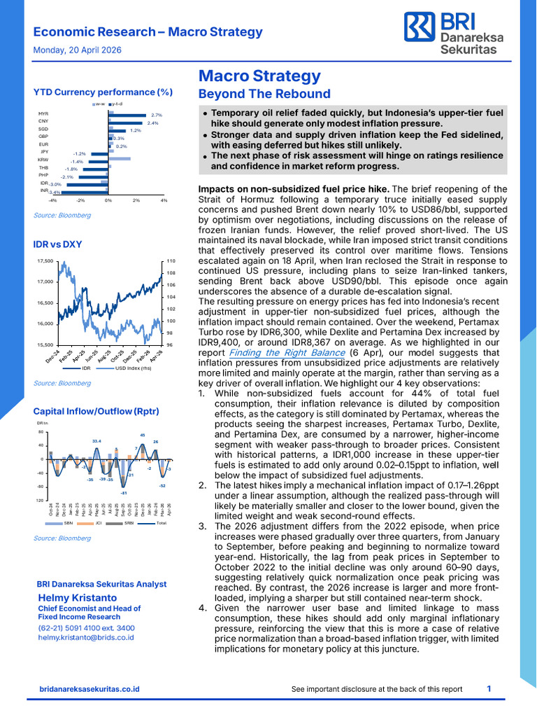 20260420 Macro Strategy | PDF | Inflation | Federal Reserve