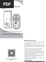 Manual of Smart Door Lock | PDF