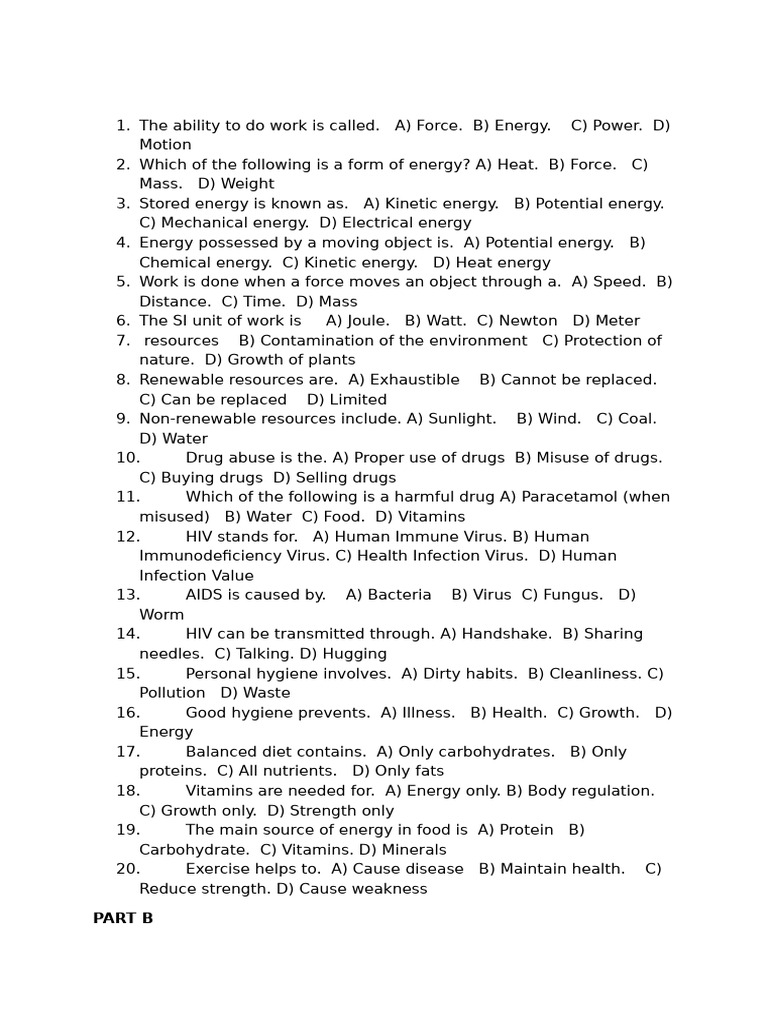 Basic Science Jss3 | PDF