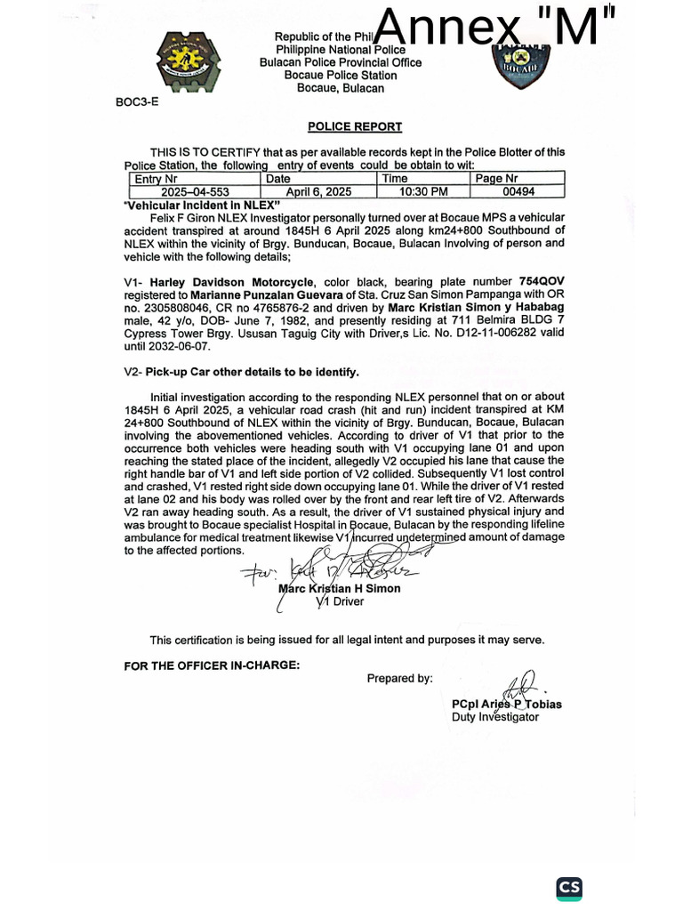 Police Reports | PDF