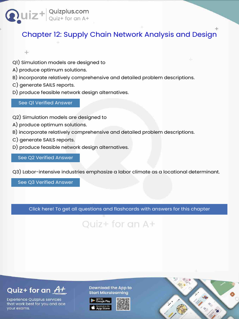 Simulation Models Are Designed To | PDF | Supply Chain | Logistics
