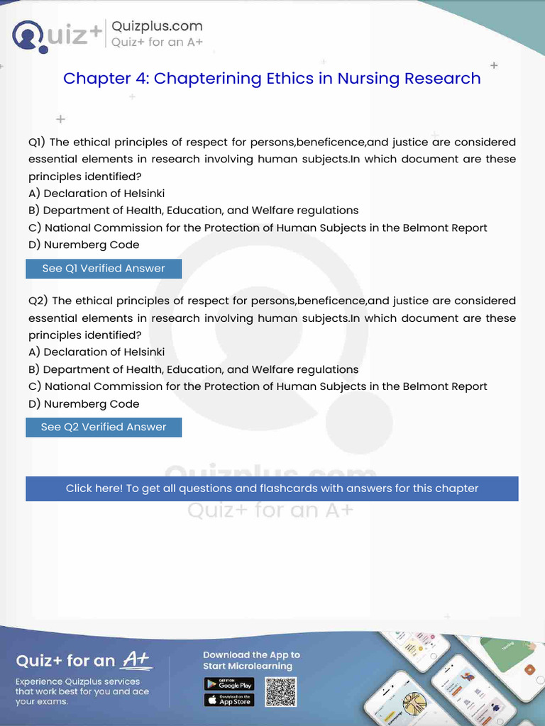 The Ethical Principles of Respect for Personsbeneficenceand Justice Are ...