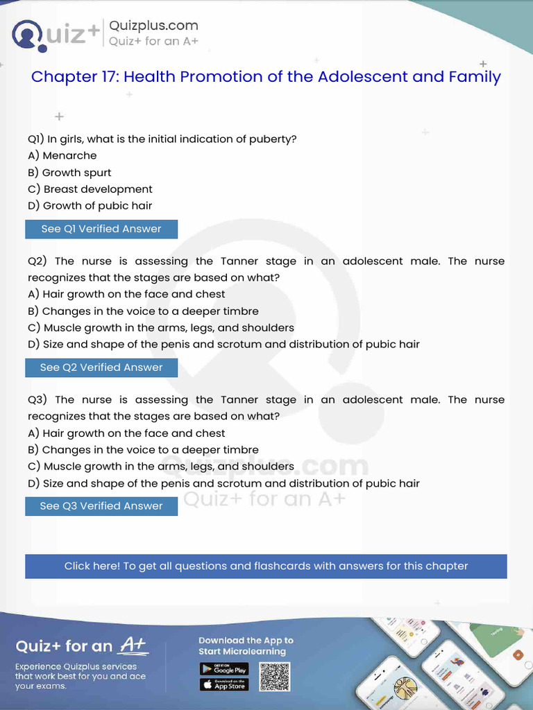 In Girls What is the Initial Indication of Puberty | PDF | Infants ...
