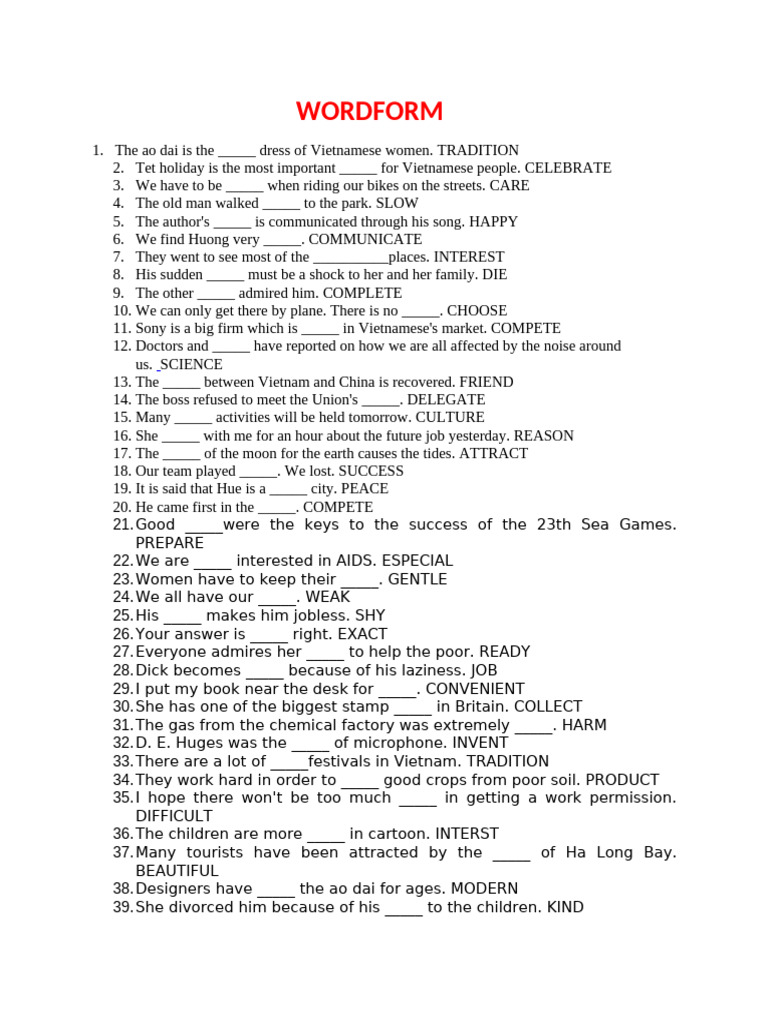 WORDFORM | PDF
