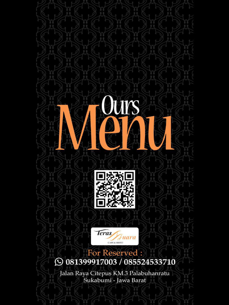 Menu Teras Muara Cafe & Resto | PDF