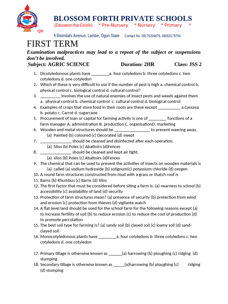 TEE JSS 2 First Term | PDF | Circle | Triangle