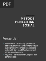 Download Metode Penelitian Sosial by mahfudanshori6658 SN10316826 doc pdf