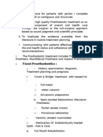 Prosthodontic Clinical Duties