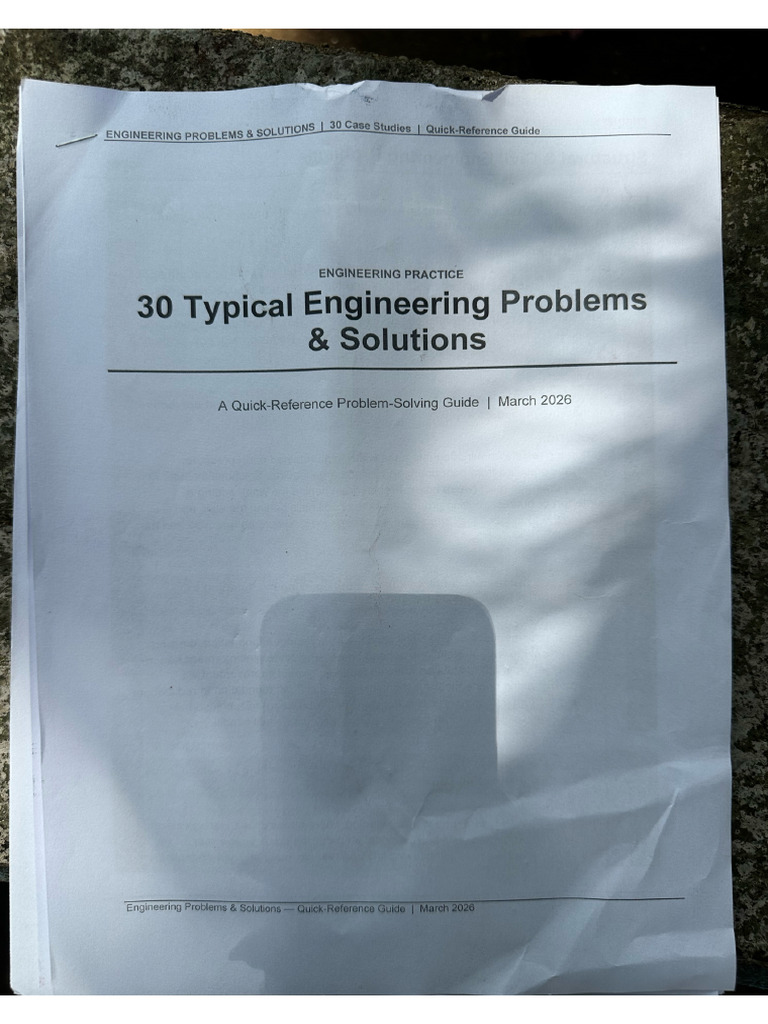 30 Typical Engineering Problems and Solutions | PDF