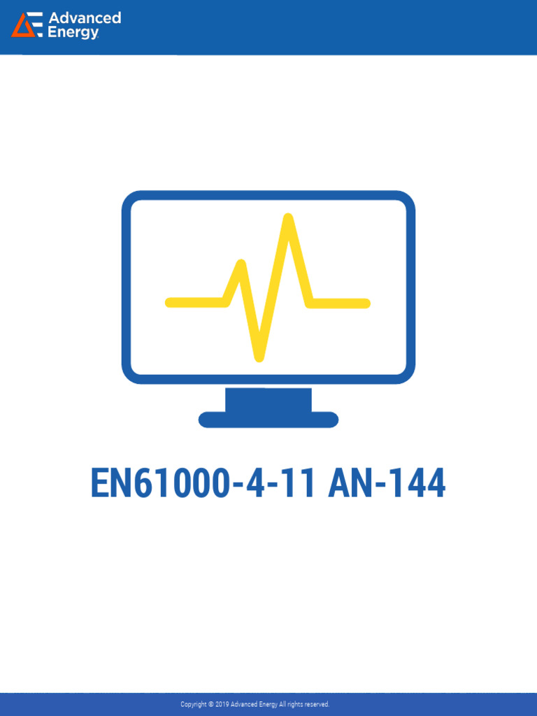 AN144-EN61000-4-11 | PDF | Power Supply | Electromagnetic Compatibility
