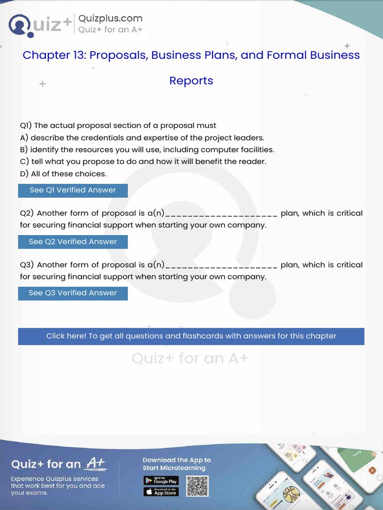 The Actual Proposal Section of a Proposal Must | PDF | Nonverbal ...
