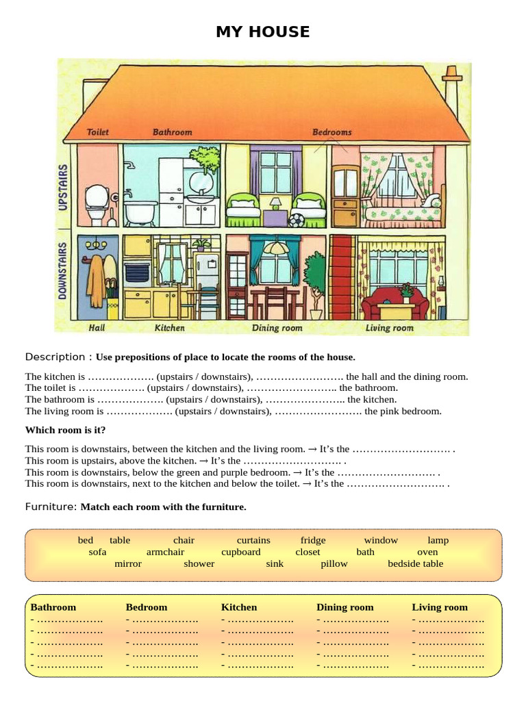 my house | PDF | Room | Bathroom