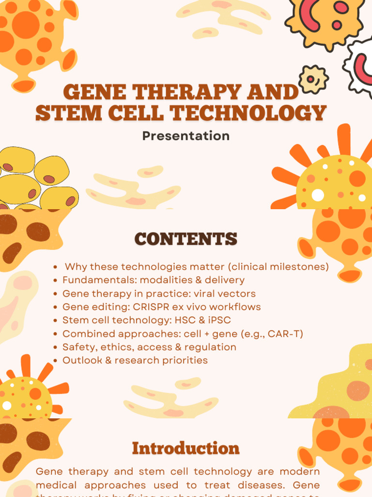 Group 2 Presentation | PDF | Gene Therapy | Stem Cell