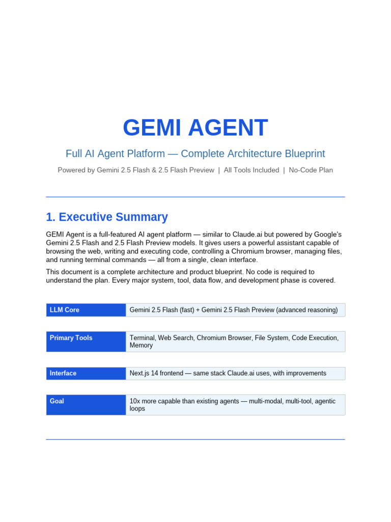 GEMI Agent Architecture Plan | PDF | Client–Server Model | Adobe Flash