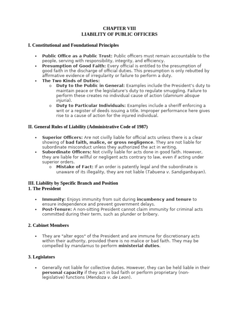 CHAPTER VIII LOP | PDF | Legal Liability | Statute Of Limitations