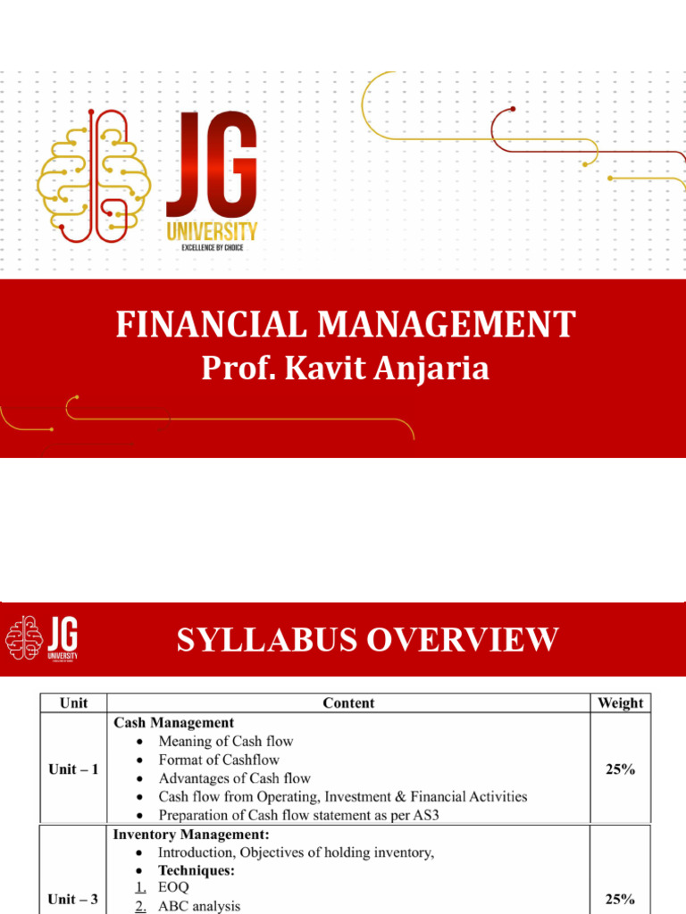 Imba 4 Fm Unit 1 Notes | PDF | Dividend | Loans