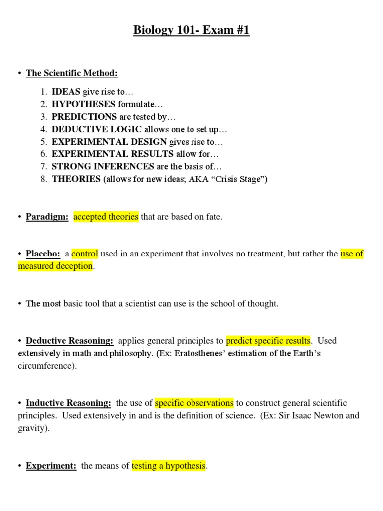 Biology 101 Exam 1 | PDF | Ion | Properties Of Water