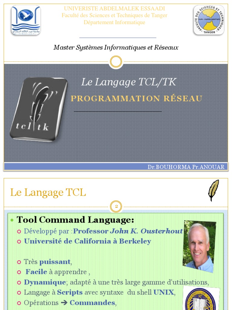 Introduction au Langage TCL/TK | PDF | Unix | Informatique