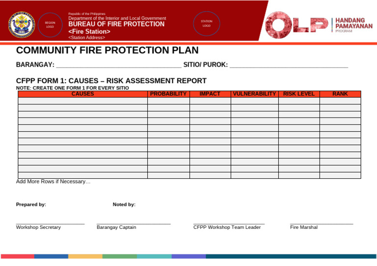 CFPP Form 1 | PDF
