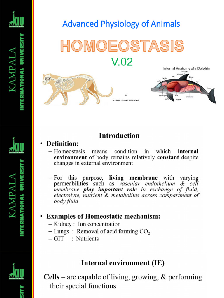 MODULE 4.2 Homeostasis Advanced Physiology of Animals | PDF