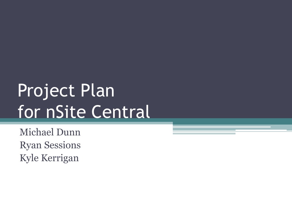 nSite Central Project Plan Overview | PDF | Microsoft Sql Server | Web ...