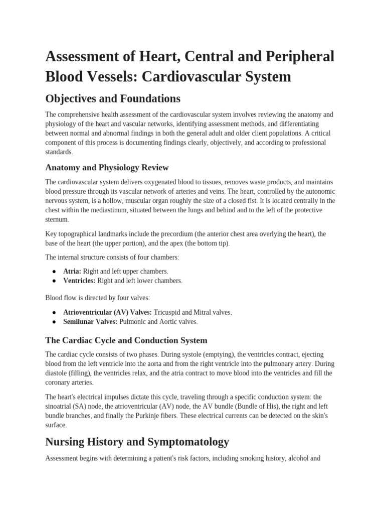 Comprehensive Clinical Assessment of the Cardiovascular System_ the ...