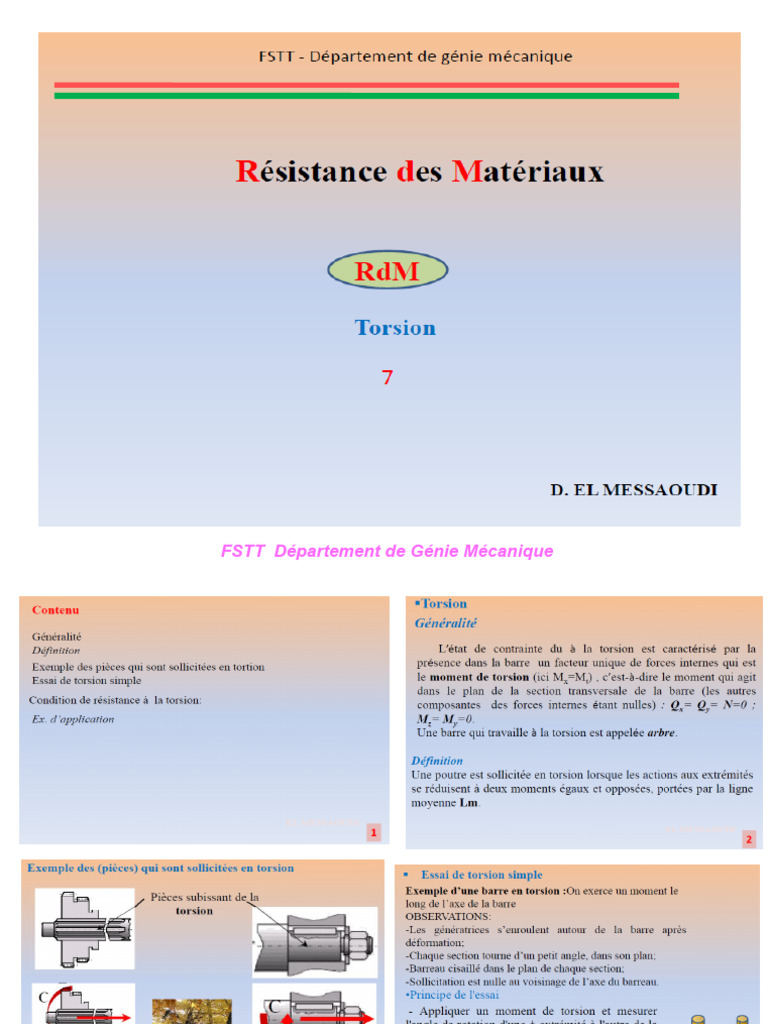 RDM 7 Torsion - P | PDF