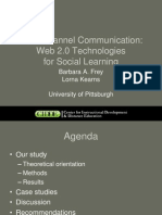 Back Channel Communication: Web 2.0 Technologies For Social Learning