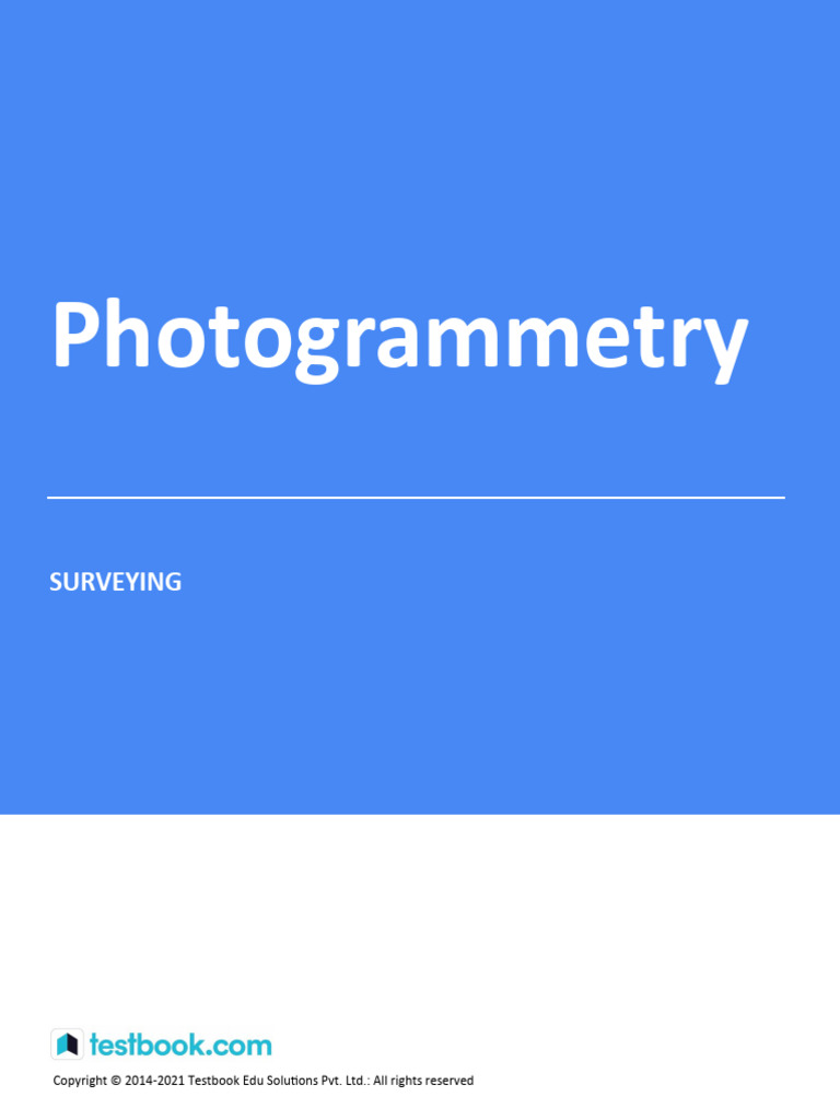 Photogrammetry - Study Notes | PDF | Angle | Rotation
