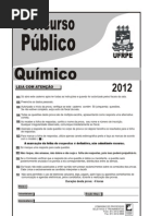 Prova químico - COVEST 2012