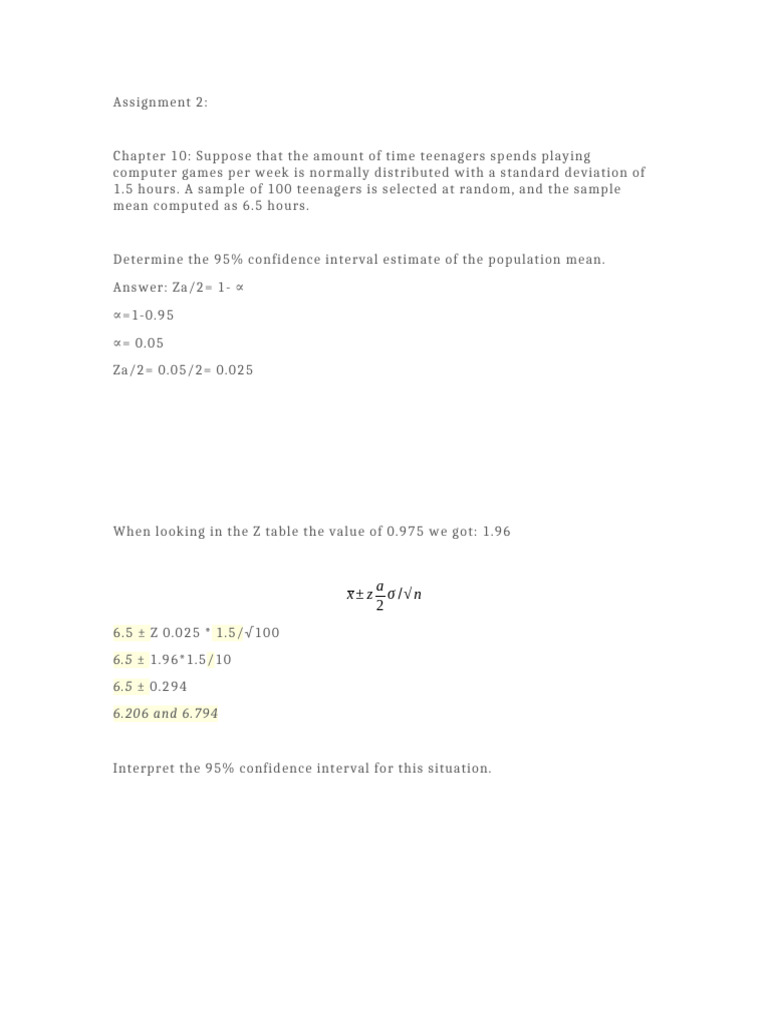 Assignment 2 - Mathematical Models1 | PDF | Sample Size Determination ...