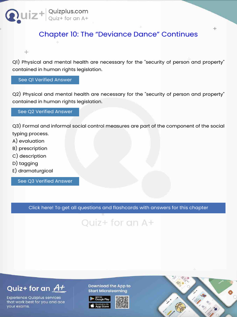 Physical and Mental Health Are Necessary for the Security of Person and ...