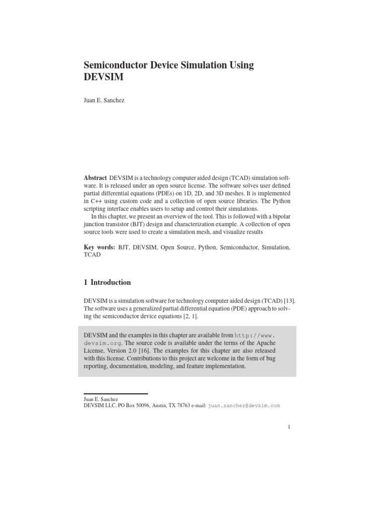 Devsim Bjt Example | PDF | Bipolar Junction Transistor | Partial ...